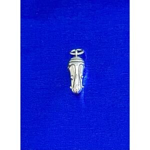 Sterling Silver Chrysalis Charm, Sterling Silver Cocoon Charm